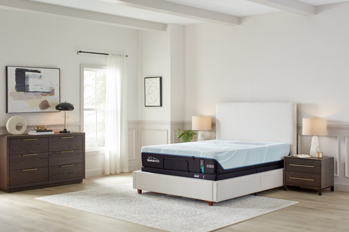 tempur pro adapt medium hybrid  bedroom view